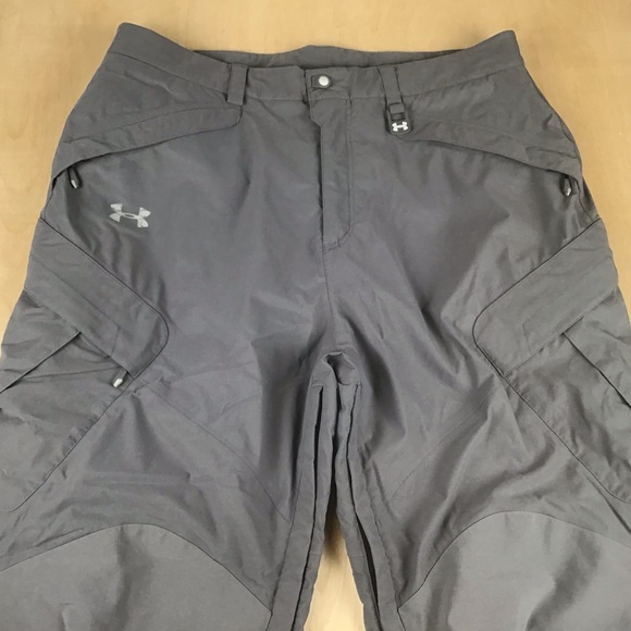 Under Armour Mens XL Snowboard Ski Pants Gray Outdoor Winter Coldgear - Picture 1 of 14